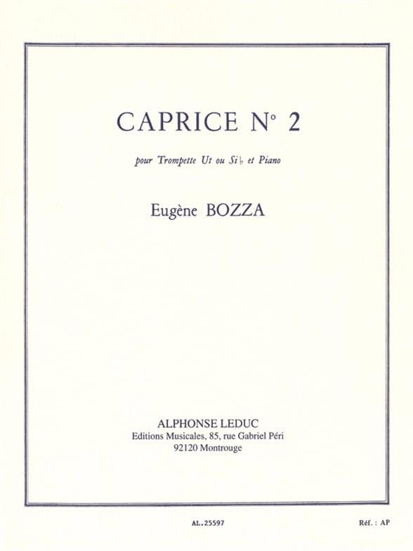 Caprice N° 2 - Eugène Bozza - Partition - Trompette
