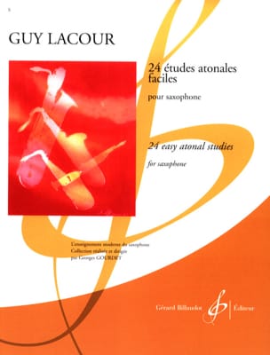 24 Etudes Atonales Faciles Guy Lacour Partition Saxophone
