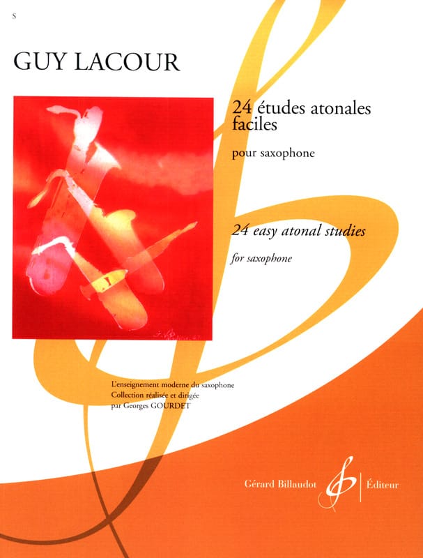 24 Etudes Atonales Faciles Guy Lacour Partition Saxophone