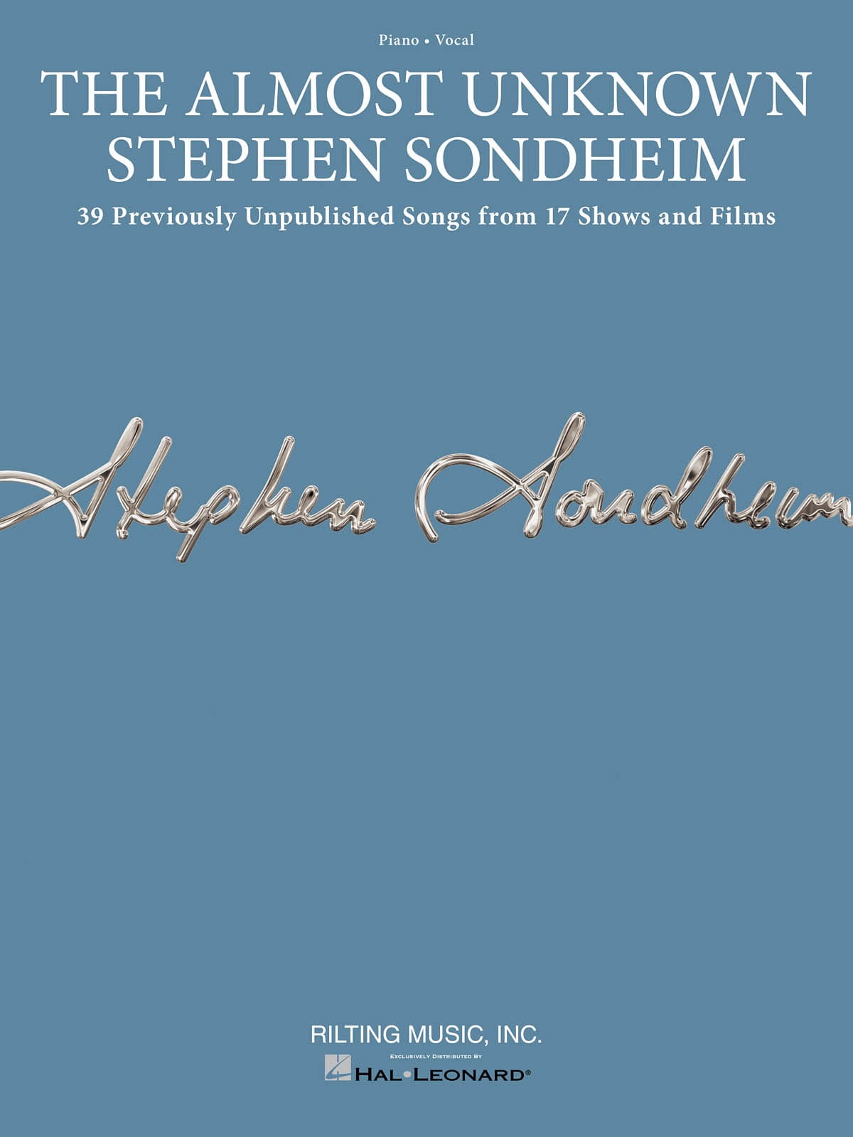 The Almost Unknown Stephen Sondheim - Stephen Sondheim - Partition