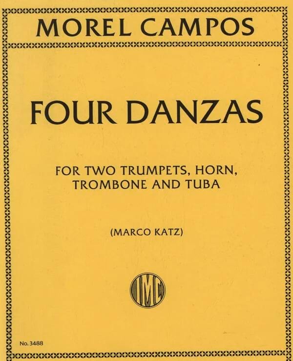 Four Danzas Campos Juan Morel Partition Ensemble de cuivres