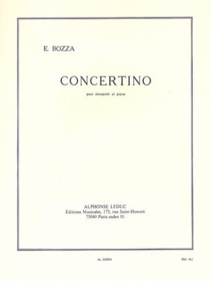 Concertino Eugène Bozza Partition Trompette