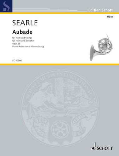 Aubade Opus 28 Humphrey Searle Partition Cor