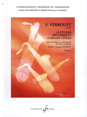 24 Etudes Mélodiques Volume 1 Stanislas Verroust Partition Saxophone