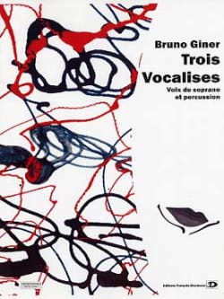 Trois vocalises Bruno Giner Partition Multi Percussions
