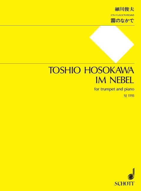 Im Nebel Toshio Hosokawa Partition Trompette