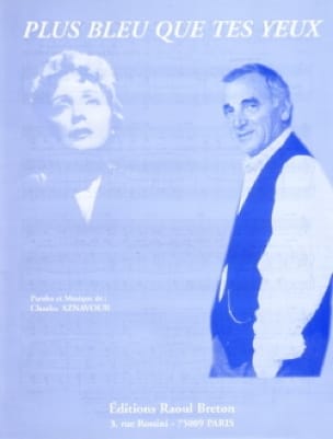 Plus Bleu Que Tes Yeux Charles Aznavour Partition Chanson française