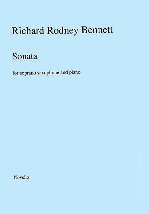 Sonata Richard Rodney Bennett Partition Saxophone