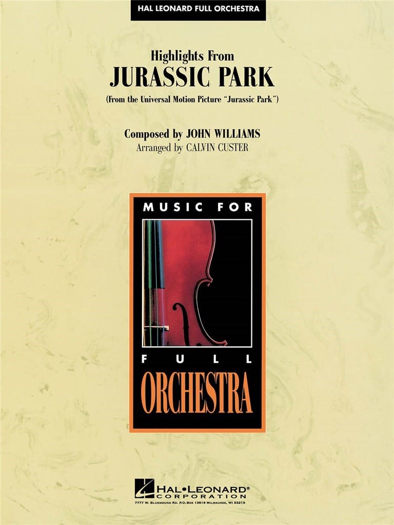 Highlights from Jurassic Park Williams John Partition
