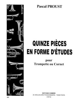 15 pièces en forme d'études Pascal Proust Partition Trompette