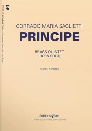 Principe Corrado Maria Saglietti Partition Ensemble de cuivres