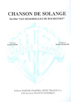 Chanson de Solange Michel Legrand Partition Musique de film
