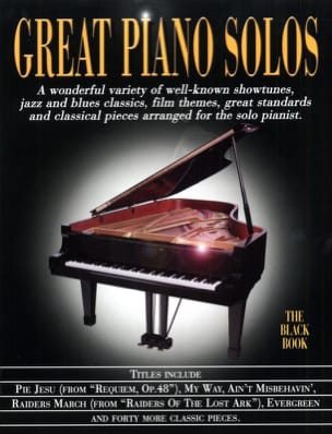 Great piano solos - The black book Partition Pop / Rock