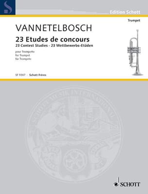 23 Etudes de Concours L.J. Vannetelbosch Partition Trompette