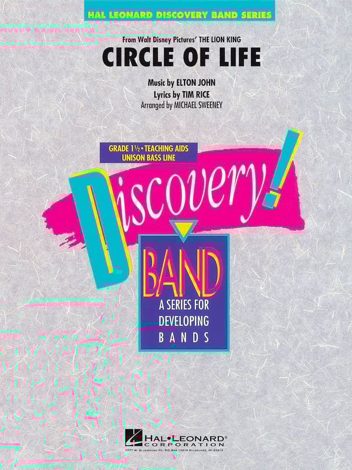 Circle Of Life (from The Lion King) DISNEY Partition ENSEMBLES, BANDS