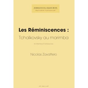 Les Réminiscences : Tchaikovsky au Marimba - TCHAIKOVSKY - Partition