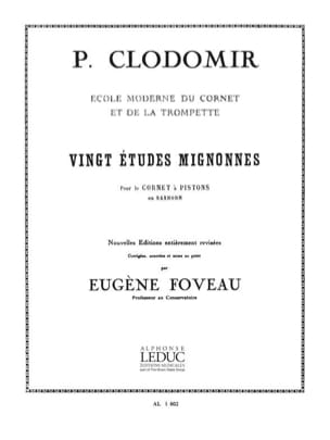 20 Etudes Mignonnes Pierre-François Clodomir Partition Trompette