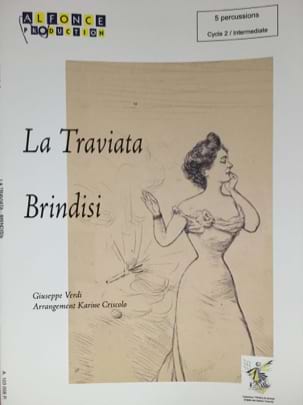 Brindisi (La Traviata) VERDI Partition Ensemble de percussions