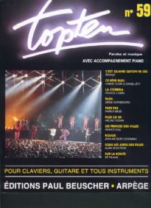 TOP TEN 59 Partition Chanson française