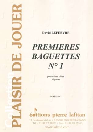Premières baguettes N° 1 David Lefebvre Partition Caisse-claire