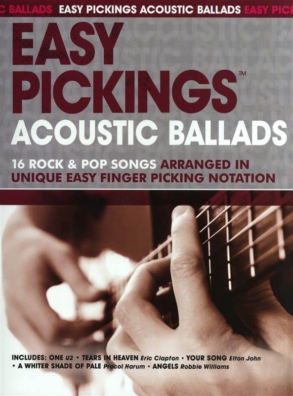 Easy Pickings Acoustic Ballads Partition Guitare