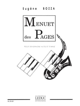 Menuet Des Pages Eugène Bozza Partition Saxophone