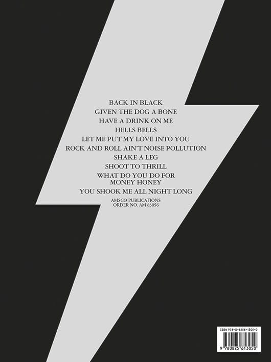Back In Black AC-DC Partition Pop / Rock