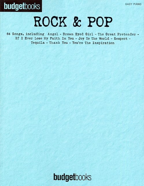 Budget books - Rock & pop - easy piano Partition Pop / Rock