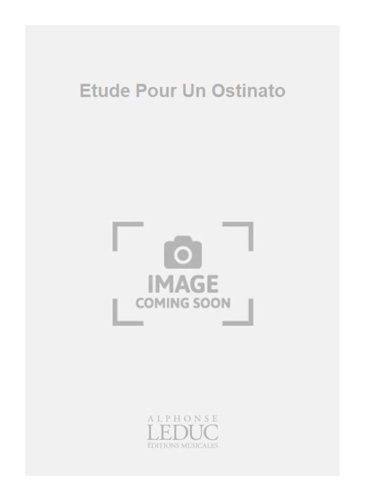 Etude Pour Un Ostinato Katori Makino Partition Ensemble de percussions