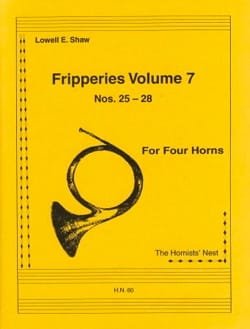 Fripperies Volume 7 N° 25-28 Lowell E. Shaw Partition Cor