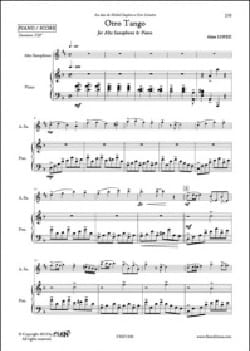 Otro Tango Alain Lopez Partition Saxophone