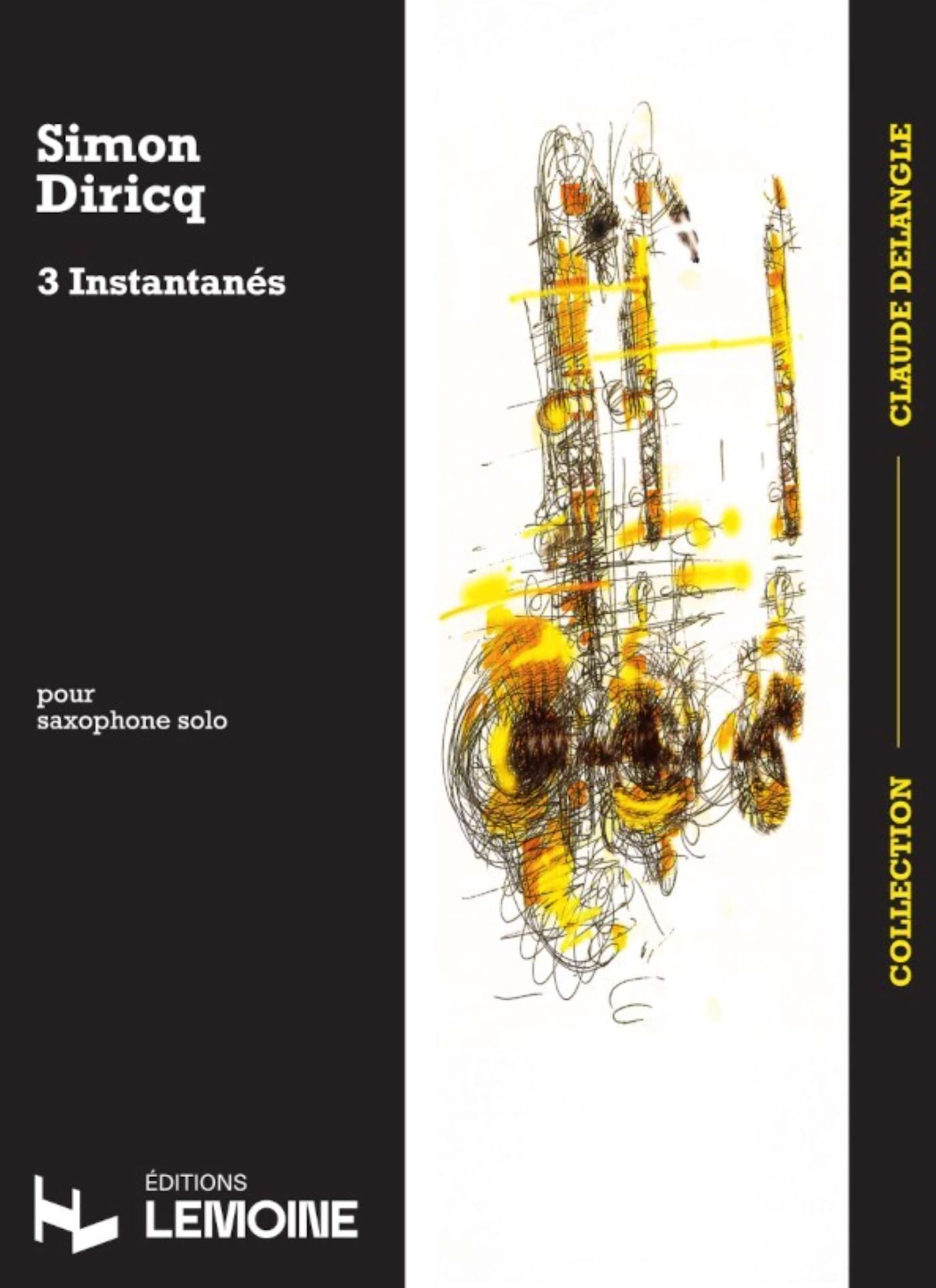 3 InstantanĂ©s Simon Diricq Partition Saxophone