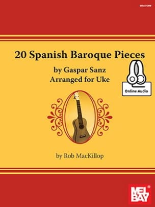 20 Spanish Baroque Pieces Gaspar Sanz Partition Musique du monde