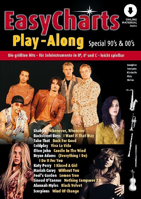 Easy Charts Play-Along Special 90's & 00's Partition