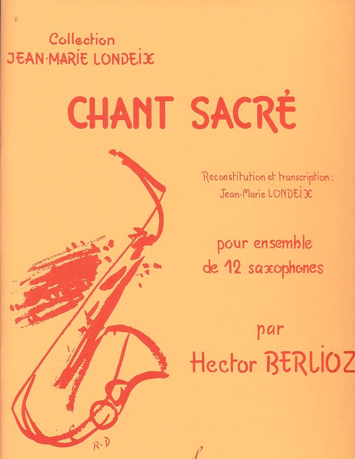Chant Sacré BERLIOZ Partition Saxophone
