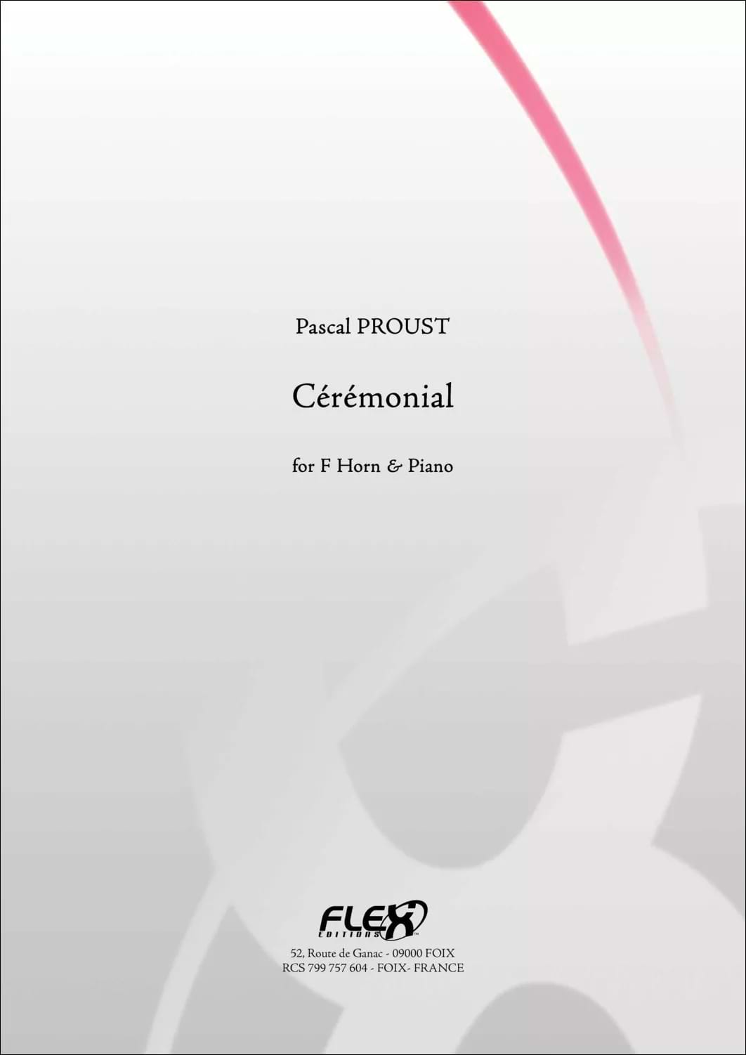 Cérémonial - Cor Pascal Proust Partition Cor