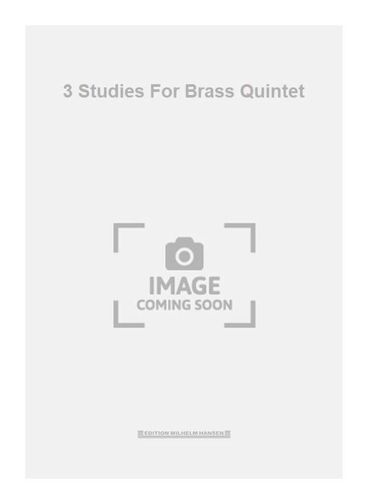 Three Studies - Score Anders Nordentoft Partition Ensemble de cuivres