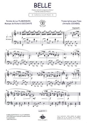 Belle Cocciante Richard / Plamondon Luc Partition Chanson française