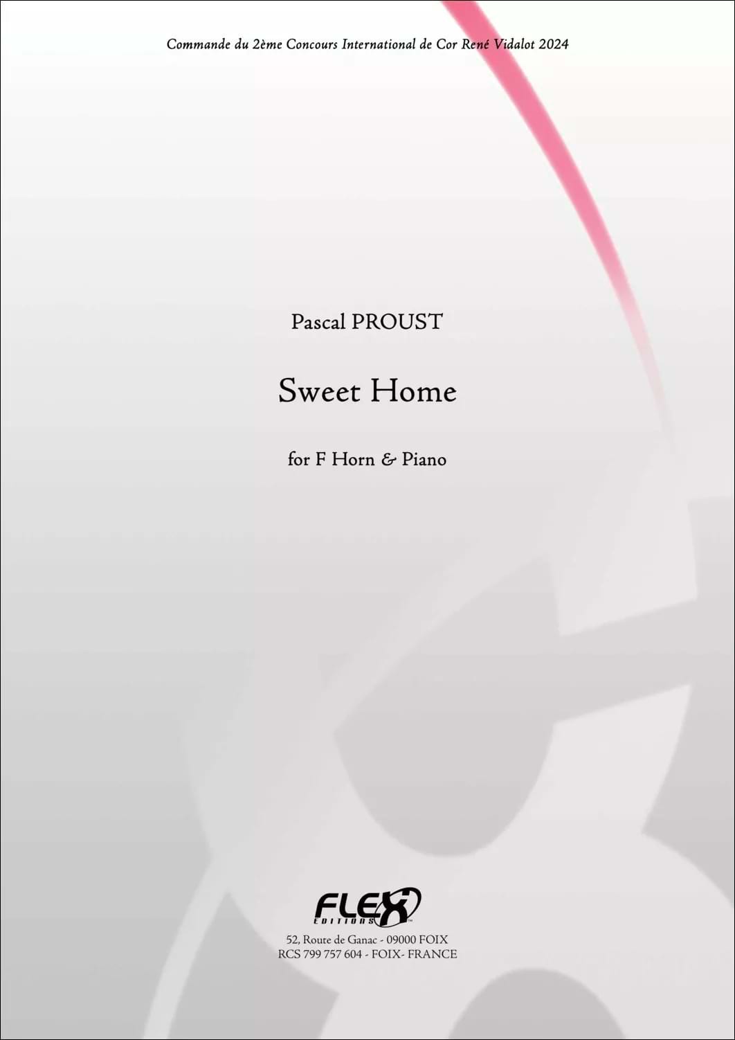 Sweet Home - Cor Pascal Proust Partition Cor