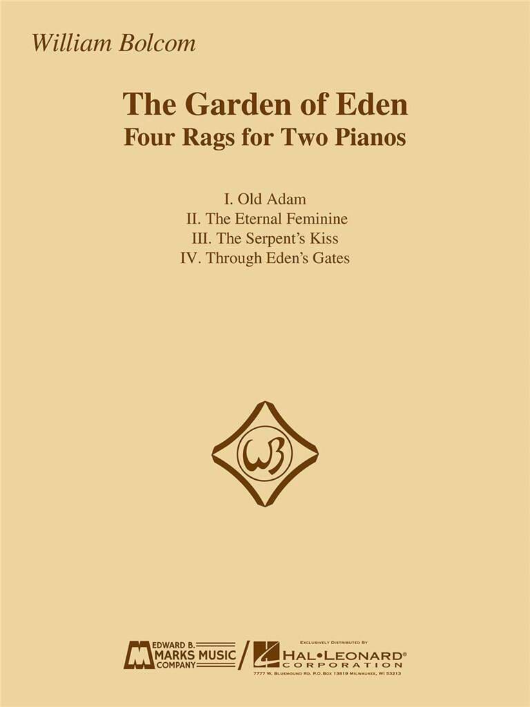 The Garden Of Eden - Four Rags For Two Pianos Bolcom William Partition