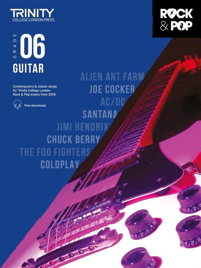Trinity Rock and Pop 2018 -20 Guitar Grade 6 Partition Pop / Rock