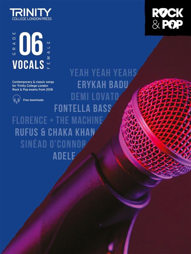 Trinity Rock and Pop 2018 -20 Vocals Grade 6 - Woman's Voice - 