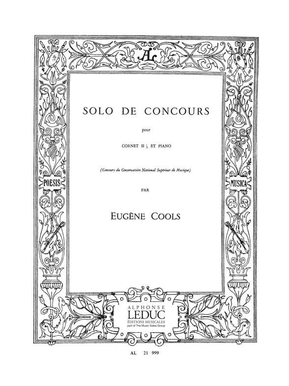 Solo de Concours Eugène Cools Partition Trompette