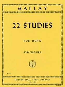 22 Studies Jacques-François Gallay Partition Cor