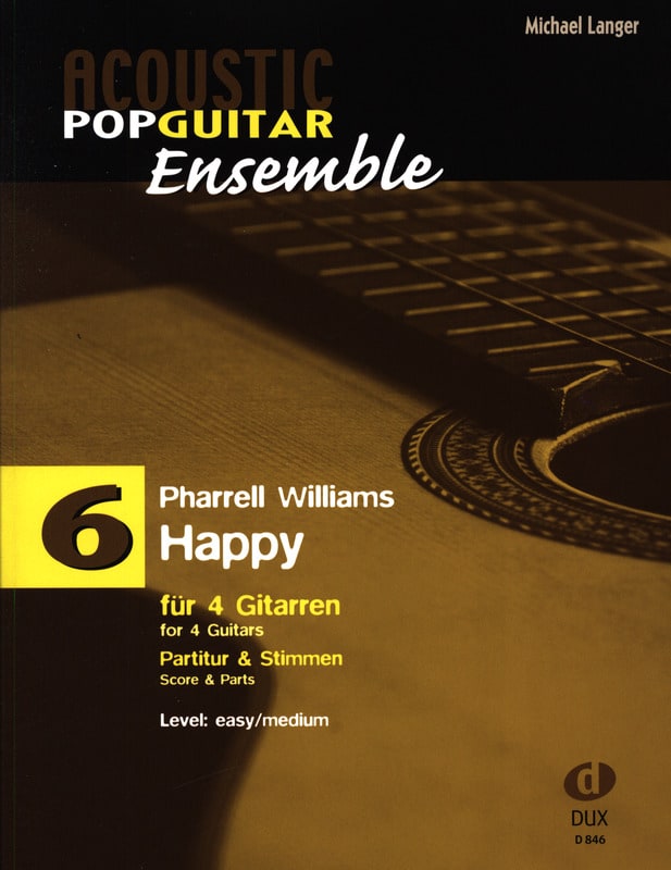 Happy - Acoustic pop guitar ensemble N°6 - Pharrell Williams