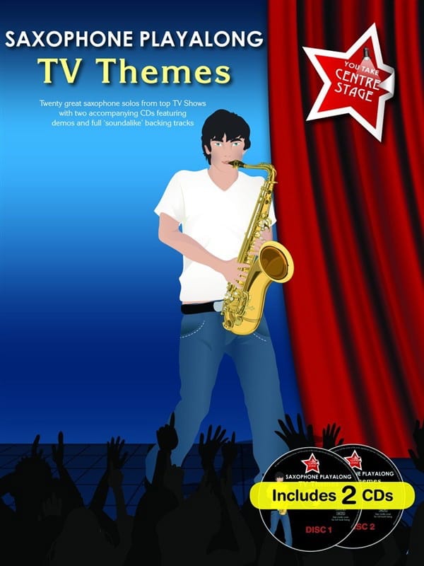 Saxophone playalong TV themes avec 2 CDs Partition Saxophone