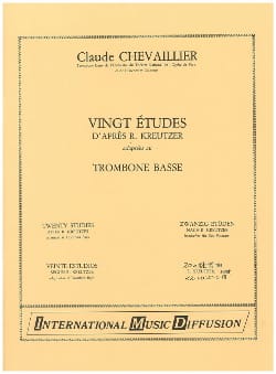 20 Etudes D'après Kreutzer Claude Chevaillier Partition Trombone
