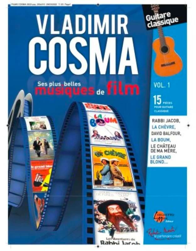 Ses Plus Belles Musiques de Film - Guitare - Volume 1 - Vladimir Cosma