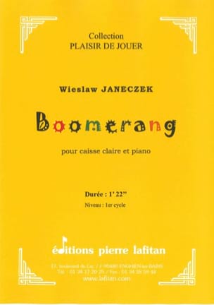 Boomerang Wieslaw Janeczek Partition Caisse-claire