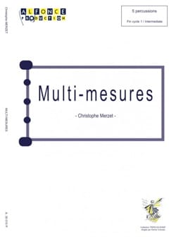 Multi-Mesures Christophe Merzet Partition Ensemble de percussions